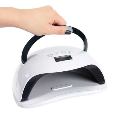 Rechargeable 56w portable nail lamp for personal use